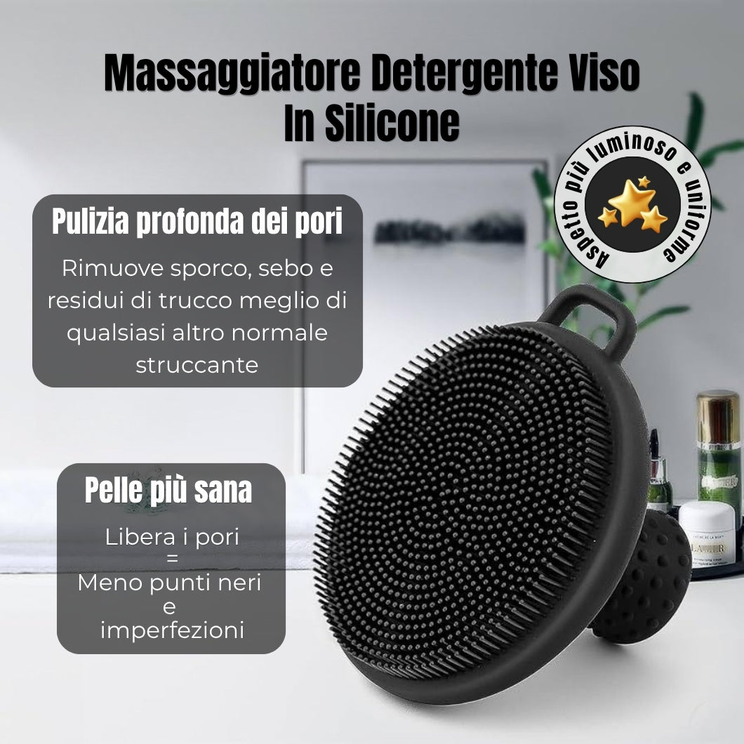 Massaggiatore Detergente Viso in Silicone